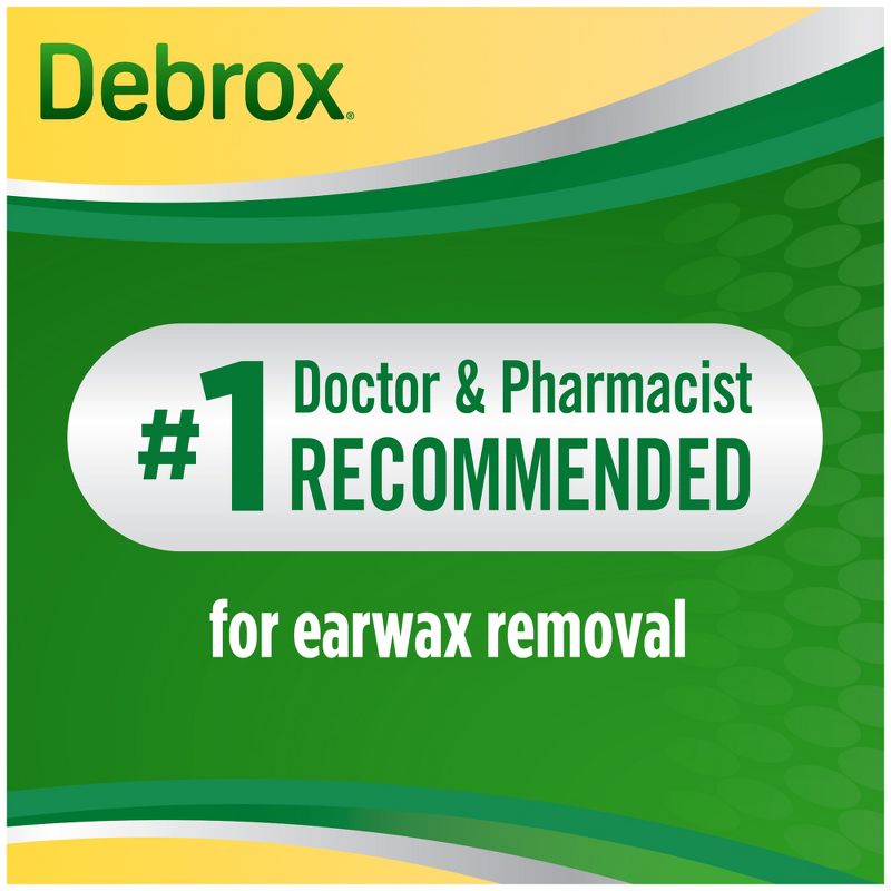 Debrox Earwax Removal Kit with Ear Drops &#38; Bulb Ear Syringe - 0.5 fl oz, 4 of 14