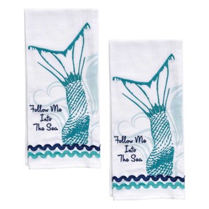 Split P Into The Sea Decorative Dishtowel Pair of 2 - 1 of 4