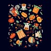 Juniors Womens Star Wars The Mandalorian Halloween Candy Collage T-Shirt - 2 of 4