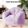 GustoWave Extra Large Bean Bag Chair for Bedroom & Living Room, Purple - 4 of 4
