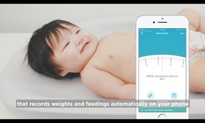 White Foam Smart Baby Changing Pad and Scale