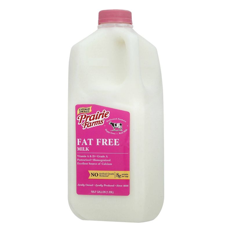 Prairie Farms Skim Milk - 0.5gal, 3 of 4