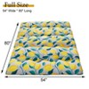 Floral Print Style Japanese Floor Mattress Indoor Living Room Bedroom Furniture, Tatami Mat Portable Floor Bed Roll Up Mattress for Camping Travel - 2 of 4
