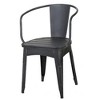 Maggift Patio Seating Sets Outdoor, Featuring Unique Design, Ideal for Chats, Perfect for Gardens, Living Spaces, Black, 20"*20.5"*30" - 3 of 4