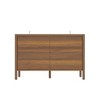 FUFU&GAGA Mid - Century Modern 6 - Drawer Wooden Dresser Storage Cabinet - Brown Finish, Spacious Storage - 4 of 4