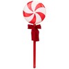 Northlight Peppermint Lollipops Christmas Pathway Markers - Clear Lights - 4.5' White Wire - 3ct - 4 of 4