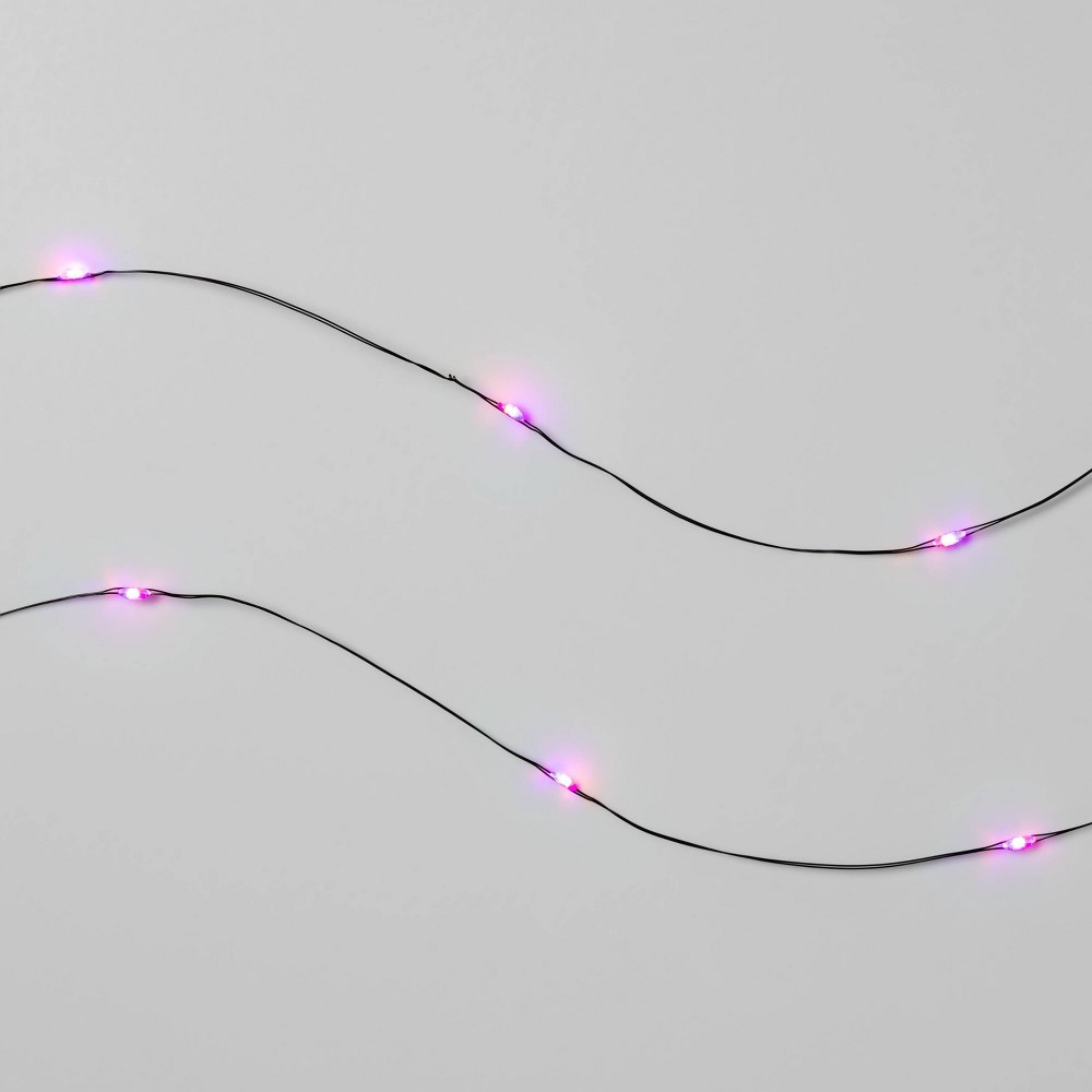 Halloween 30ct LED Fairy Dewdrop Halloween String Lights Purple/Orange - Hyde & EEK! Boutique