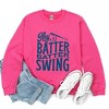 Simply Sage Market Women's Graphic Sweatshirt Hey Batter Batter Wavy - 3 of 4