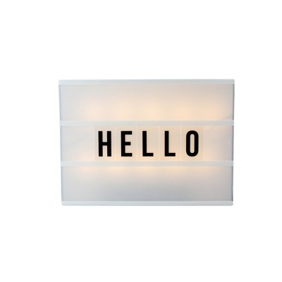 Northlight 12" Battery Operated LED Lighted A4 Light Box with Letters and Numbers