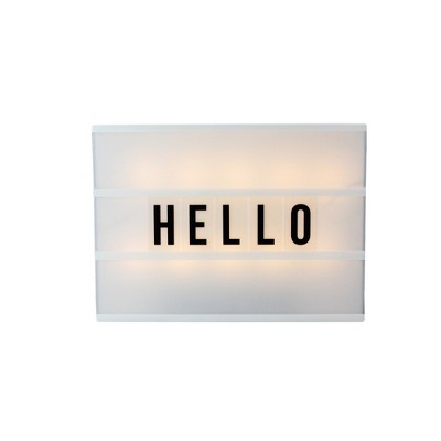 Northlight 12" Battery Operated LED Lighted A4 Light Box with Letters and Numbers