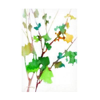 Trademark Fine Art - Janel Bragg Botanical from the Courtyard 2 Canvas Art