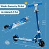 Costway Folding Adjustable Height Kids Toy Kick Scooter Rear Brake 2 ...