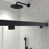 PexFix 76 in.x 60 in. Frameless Double Sliding Shower Door 8mm Tempered Glass With Adjustable Soft Closing Design for Spa Bathroom Clear Matte Black - 3 of 4