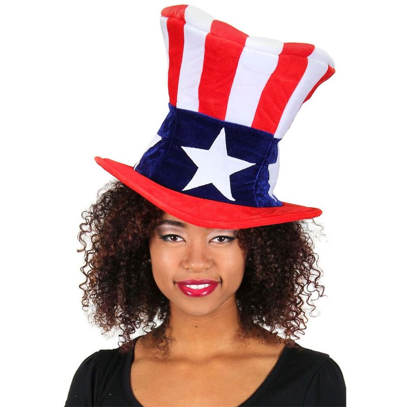 HalloweenCostumes.com    Giant 4th of July Plush Hat, Multicolored, 1 of 4