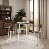 Hooseng 3 Piece Bar Table Set, Kitchen Dining Table Set for 2, Bar Table and Chairs Set with PU Upholstery Stool for Kichten - 4 of 4