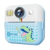 Contixo KC4 Kids Instant Print Camera, 2.4" Screen 1080P HD 16X Zoom MP3 & Games 32GB Card Digital Camera Toy For Boys Girls Age 3-10, Blue Dinosaur - 2 of 4