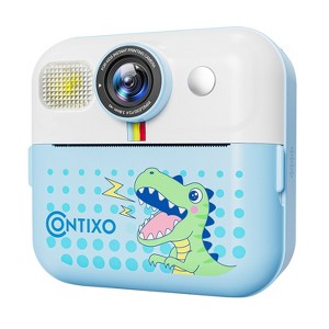 Contixo Kids Instant Print Camera, HD 1080P Digital Camera with 3 Rolls of Paper & 32G Card, 16X Zoom, Games & MP3, Camera for Kids Ages 3-12 - 1 of 4