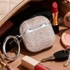 HTUTWOO for AirPods Pro 3 Diamond Case, Bling Shockproof Protective Cover with Keychain and Cleaning Kit for Women - 2 of 4