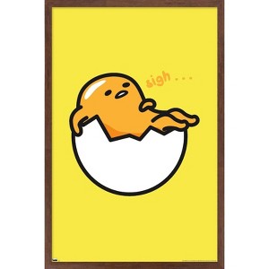 Trends International Gudetama - Sigh Framed Wall Poster Prints - 1 of 4