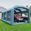 Inflatable Paint Booth, 26x15x11 ft Inflatable Spray Booth Tent Portable Spray Shelter for Car Motorcycle Garage Furniture Parts DIY Painting - 2 of 4