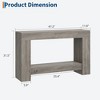 47.24 Inches Long Console Table for Entryway, 2-Tier Large Sofa Table with Storage,Farmhouse Console Table - 2 of 4