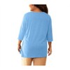 Women's Cotton 3/4 Sleeve U-Neck Tee - Plus - On The Plus Side - 2 of 4
