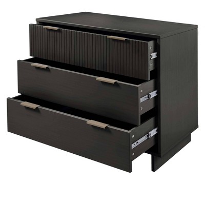 Granville Dark Grey Pinewood Vertical Dresser Set