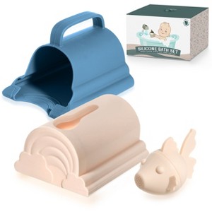 Bath Spout Cover & Baby Bath Rinse Cup Set - 1 of 4