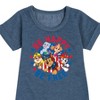 Girls' - Paw Patrol - Americana Graphic Short Sleeve Fleece Dress - 2 of 4