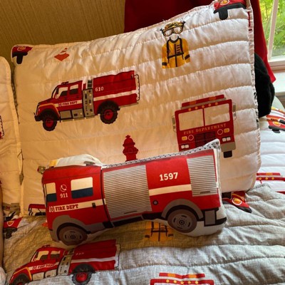 Triangle Home Fashions Make-A-Wish Fire Truck 4-Piece Full/Queen