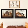 Gulches "By Grace" 2-Piece Vignette by Susie Boyer - Ready-to-Hang Black Framed Print, High-Quality Wood for Living Room - 2 of 4
