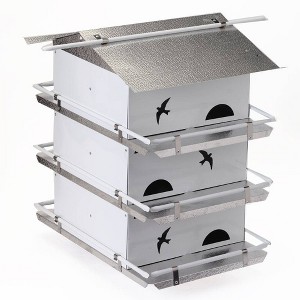 Birds Choice 20" Silver Purple Martin House Watersedge Suites: Aluminum, Weather-Resistant, Pole Mount - 1 of 4