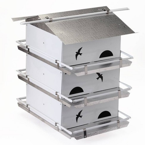 Birds Choice 20" Silver Purple Martin House Watersedge Suites: Aluminum, Weather-Resistant, Pole Mount - image 1 of 4