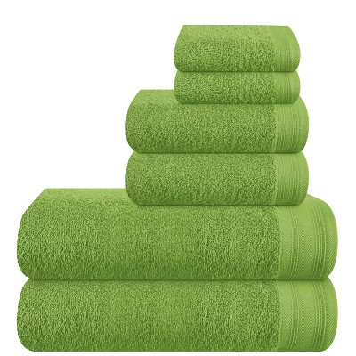 BAGOKIE 6 Packs Cotton Bath Towel Set
