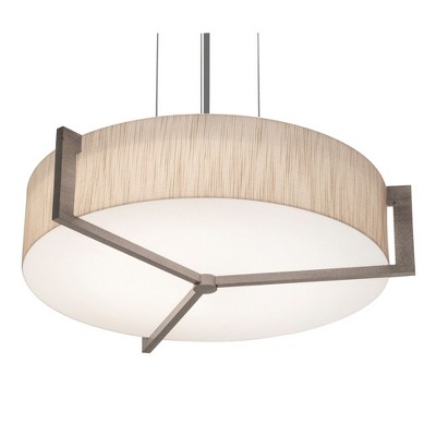AFX Apex 3 - Light Pendant in  Satin Nickel/Weathered Grey