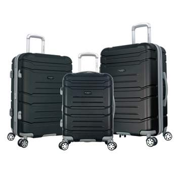 Olympia USA Denmark Plus 3pc Hardside Expandable Spinner Luggage Set