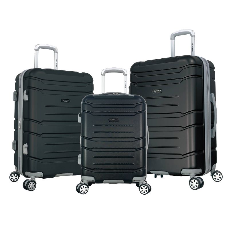 Olympia USA Denmark Plus 3pc Hardside Expandable Spinner Luggage Set, 1 of 15