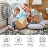 10x13 Washable Rug Soft Non-Slip Backing Stain Resistant & Low Pile Vintage Floor Carpet - 4 of 4