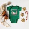 The Juniper Shop Coquette St. Nick's Tree Farm Baby Bodysuit - Newborn - Kelly - 2 of 3