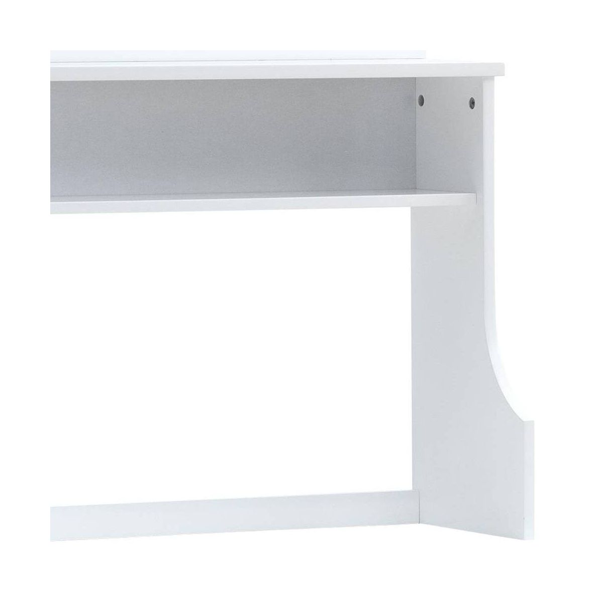 Meyer Hutch White - Acme Furniture: Office Hutch Tops with Fixed Shelf & Storage Drawer - thumbnail 5