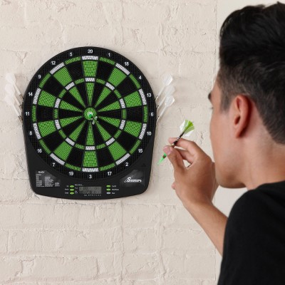 Fat Cat Sirius 13.5" Black and Green Electronic Dartboard