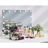 Sorbus Acrylic Makeup Organizer Case - Big Clear Makeup Organizer for Vanity, Bathroom, College Dorm, Closet, Desk - 2 of 4