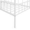 NicBex Twin Size Loft Bed Classic House Shape Metal Bed Frame with Inclined Ladder and Full Length Guardrail, No Box Spring Required - 4 of 4