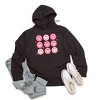 Simply Sage Market Women's Graphic Hoodie Valentine Smiley Face Chart - 2 of 3