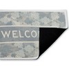 Stupell Industries Crystal Pattern Damask Welcome Printed Outdoor Door Mat, design by Tim Coffey, 18"x30" - 2 of 4