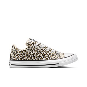 Converse Women's Street Low Top Cheetah Sneakers - Cream - 1 of 4