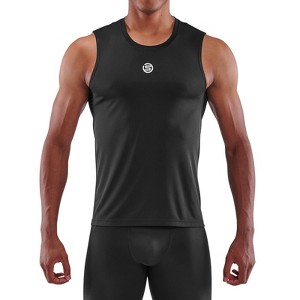 SKINS SERIES-3 MEN'S TANK TOP BLACK - 1 of 4