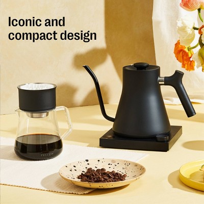 Matte Black Stainless Steel Electric Gooseneck Kettle 0.9L