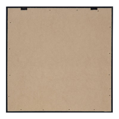 16" x 16" Greywash Framed Pen and Ink Floral Canvas Art