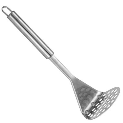 LunaLulinlk Stainless Steel Manual Potato Press; Baby Food Masher; Wavy Potato Press